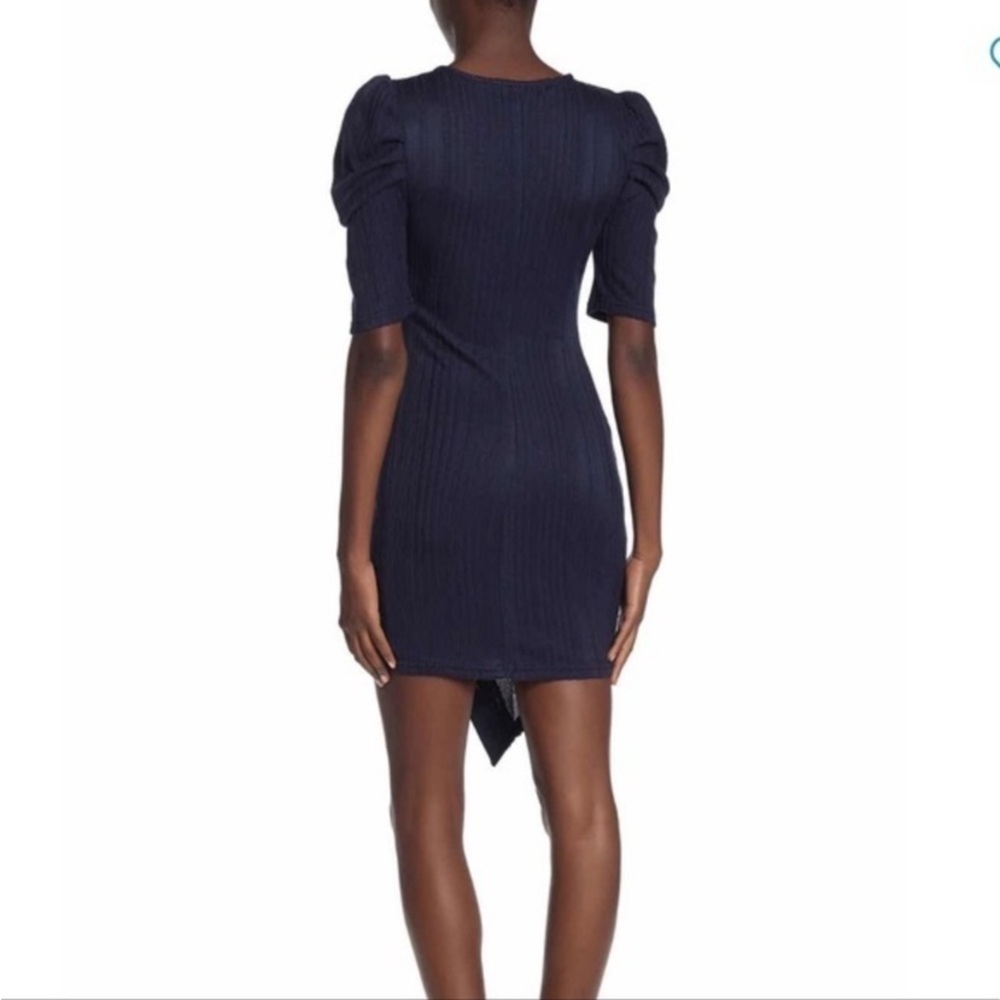 Max & Ash NWT Puff Sleeve Button Ribbed Dress - Picture 3 of 10